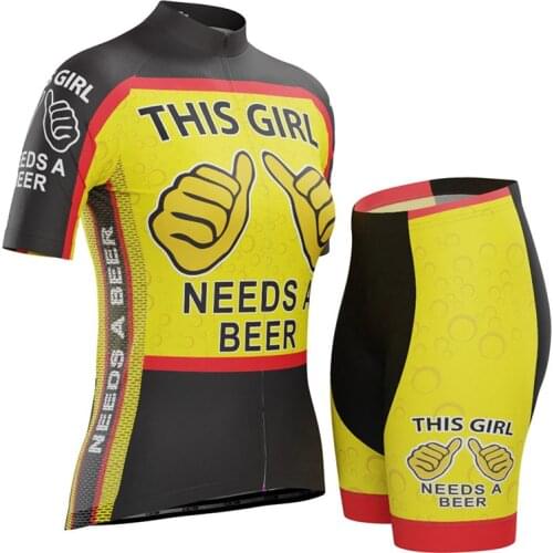 Cool Girls Summer Cycling Jersey Sets Womens Bicycle Clothing Breathable Bikewear Skinsuit MTB Suit Short Sleeve Bib Pants