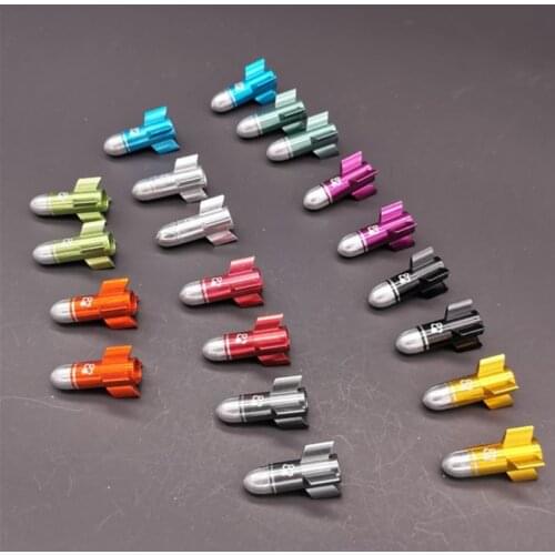 Fouriers Bike Valve Cap MTB Road Tyre Stem Air Valve Caps America Valve Cap Aluminium Bicycle Pressure Valve Caps Dust Covers