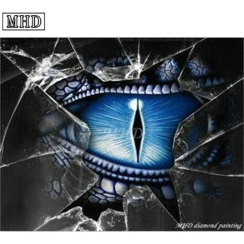 MHD full round drill 5D DIY Diamond Painting Icon Eye 3D Cross Stitch New Arrival Mosaic Decoration Crafts Kit 40x50cm