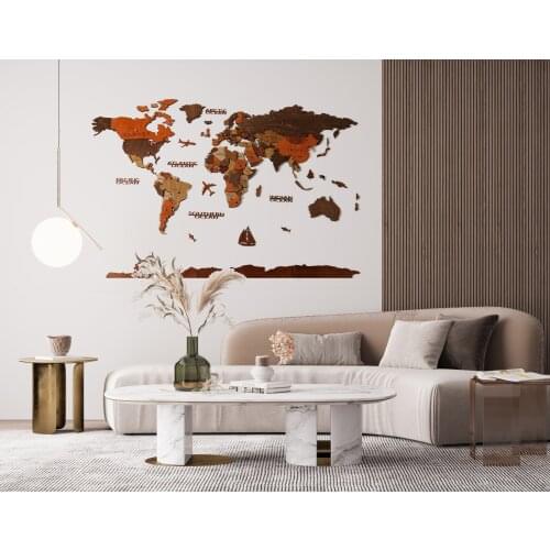 3D Wooden World Map Full Package, Home Decor, Rustic Wall Decor, Of The World Push Pin World Map, Travel World Map Large