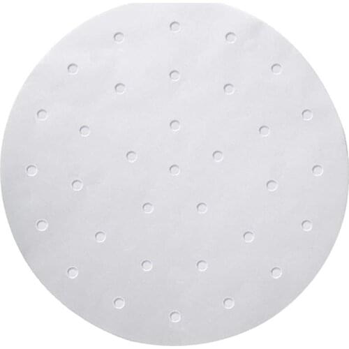Air Fryer Lining-100 Sheets Perforated Parchment Paper, Square Bamboo Steamed Paper Compatible with ,White