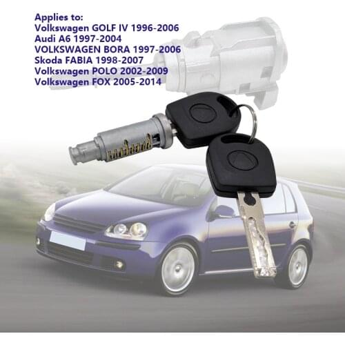 Metal Door Lock Cylinder Barrel Repair Kit For VW GOLF POLO BORA Audi A6 SKODA FABIA Front Right/Left 604837168 Lock cylinder