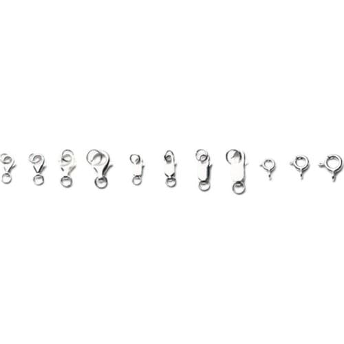 MADALENA SARARA DIY silver 925 Lobster Clasp Varies Size For Jewelry Making 20pcs/lot