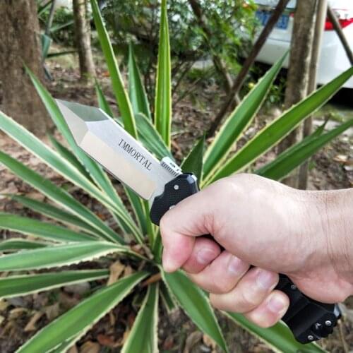 High quality 2810121 Outdoor 8cr13 Blade steel +G10 Handle Camping Hunting Folding Knife tactical Survival Knives Karambit EDC