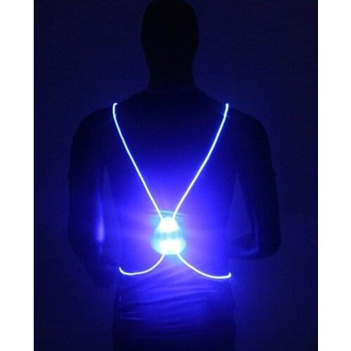1pcs Light Up LED Reflective Vest Safety Belt Strap Night Running Cycling Glow XR-Hot