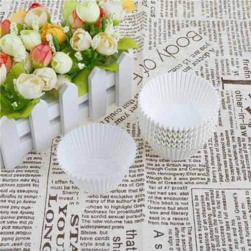 100pcs white cupcake paper cases cupcake paper cups for bakeware cake tools brand new and high quality