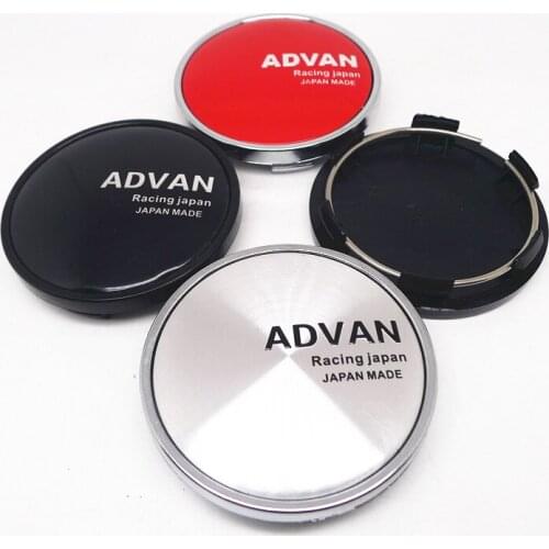 4pcs 62mm 56mm For Advan Racing Wheel Center Hub Cap Car Styling Cover 56mm Emblem Badge Stickers Accessories