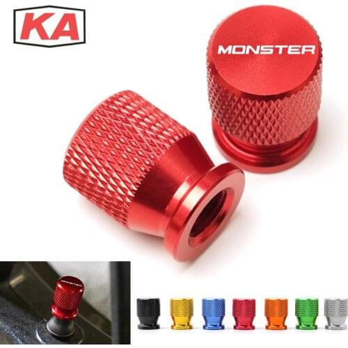 For Ducati Monster 821 797 795 696 2013-2016 2017 2018 2019CNC Aluminum Tire Valve Air Port Covers Caps Motorcycle Accessories