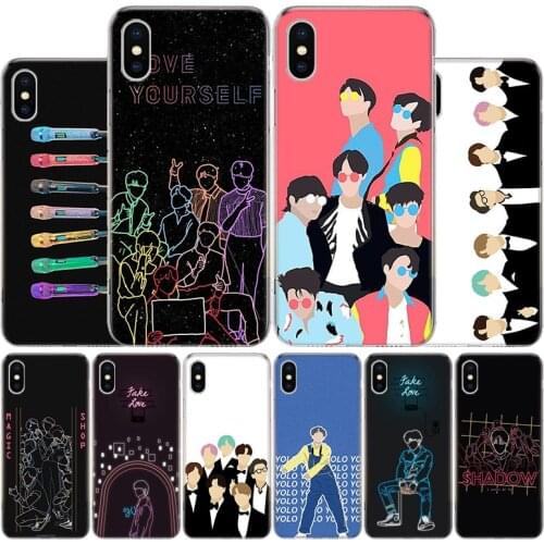 Love YourSelf Boys Kpop Cover Phone Case For Apple iphone 11 12 Pro XR X XS Max 7 8 6 6S Plus + 7G 6G 5 SE 2020 Coque Popular
