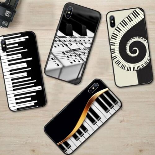 Music piano keyboard Phone Case for iPhone 11 12 mini pro XS MAX 8 7 6 6S Plus X 5S SE 2020 XR custom luxury funda capa