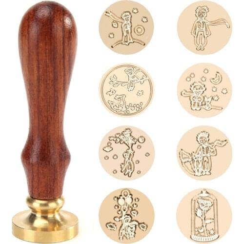 Wood Stamp Replace Copper Head Retro Wood Wax Seal Stamp Replace Copper Head Vintage DIY Sealing Wax Tools ONLY COPPER HEAD-WZ