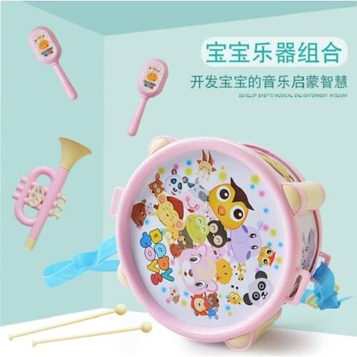 Childrens Musical Instruments Infants play drum toys by hand Baby early education puzzle percussion instrument Musical toy