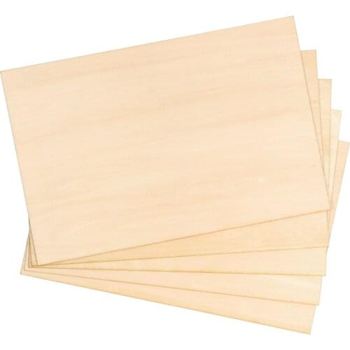 DIY Handmade Basswood Wood Sheets Board Hut Construction Smooth Material Laminate Linden Wood Board For Model Making