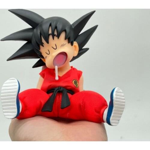 Anime Dragon Ball Figure Childhood Son Goku Model Toy GK Sleeping Scene Doll Decoration toys Gift 10CM