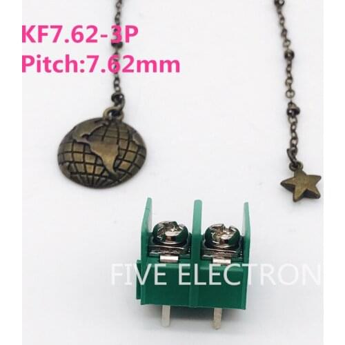 KF7.62-2P/ KF7.62-3P Pitch:7.62mm, Screw type PCB terminals, Green Terminals ,be spliced