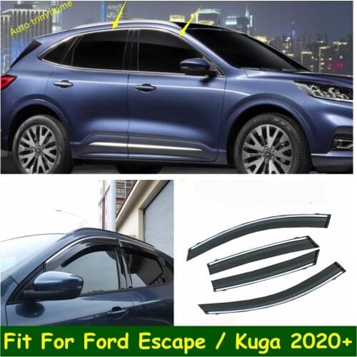 Door Window Visors Awnings Wind Rain Deflector Visor Guard Vent Covers Kit Auto Accessories For Ford Escape / Kuga 2020 2021