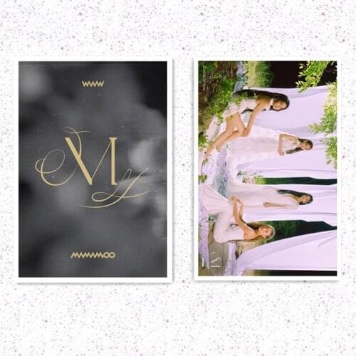 KPOP MAMAMOO New Mini Album WAW Pasteable Photos Solar Moon Byul WheeIn HwaSa Wall Poster Sticker Room Decor Fans Collection B29