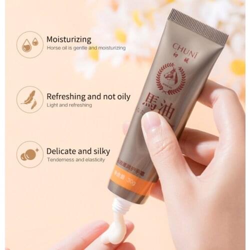 Hand Cream Korea Anti-Aging Horse Oil Dry Skin Care Peeling Repair Tool Whitening Cream Moisturizing Nourishing Hand Care TSLM1