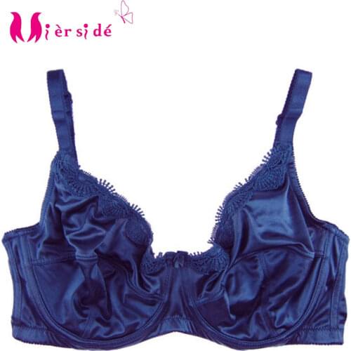 Mierside 953 Plus Size Bra Embroidery Bralette Women Underwear Everyday Unlined Push Up Bra Underwire support 34-46 D/DD/DDD/E/F