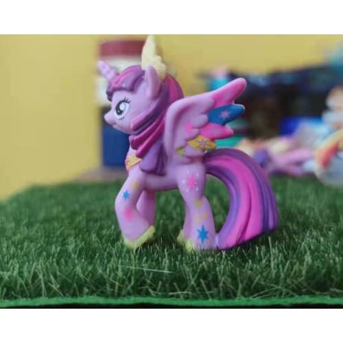 New Mini Plastic Model Action Figure Doll Toy Pet Horse for Kids Gift Mpl Pink Red Twilight Sparkle