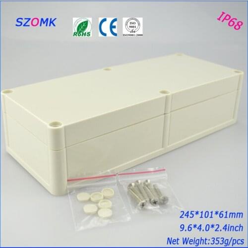 Plastic electronics enclosure pcb enclosure waterproof junction box (1 pcs) 245*101*61mm plastic box high quality brand box