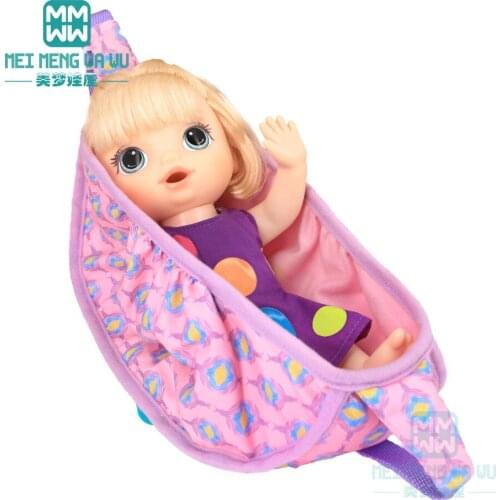 Fits 43cm Baby doll Accessories Outgoing Packets Outdoor Carrying Doll Backpack Suitable