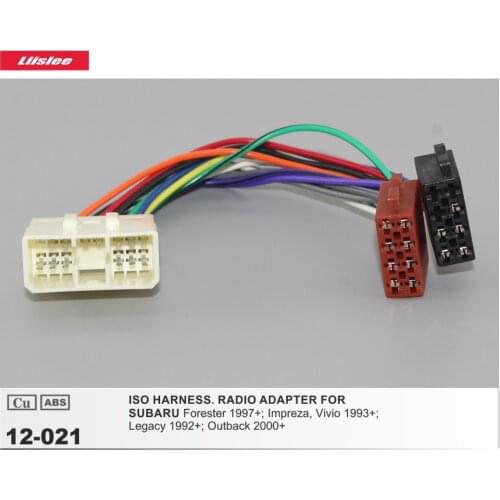 Car Stereo Adapter Connector For Subaru Foresrer/Impreza/Vivio/Legacy/Outback Radio CD Player ISO Harness 14 Pins Male Wiring
