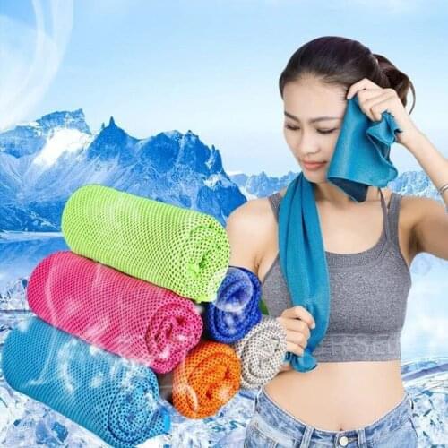 Microfiber Sport Towel Rapid Cooling Ice Face Towel Quick-Dry Beach Towels Summer Enduring Instant Chill Towels for Fitness Yoga