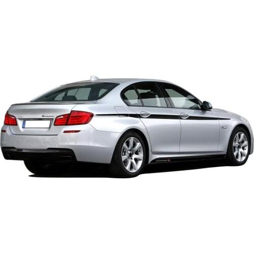 Car Styling Door Side Stripe Skirt Sticker Waist Line Body Kit Decal M Performance for BMW 5 Series F10 F11 Accessories
