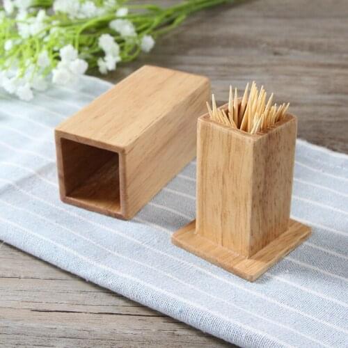 Kitchen Bar Table Decoration Toothpick Holders with Cover Square Coffee Restaurant Hotel Container Portable Storage Box 2pc/lot