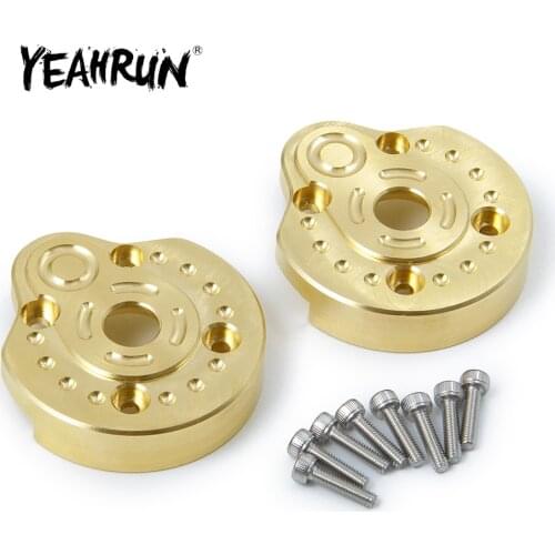 YEAHRUN Brass Portal Steering Knuckle Cup Housing for SCX10 III AXI03007 1/10 RC Crawler