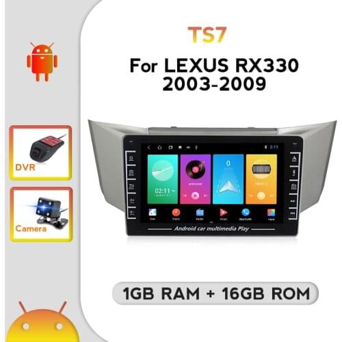 YELLOBERRY Car navigation Android system 1 + 16G car radio for Lexus RX330 2003-2009 multimedia player touch screen with buttons