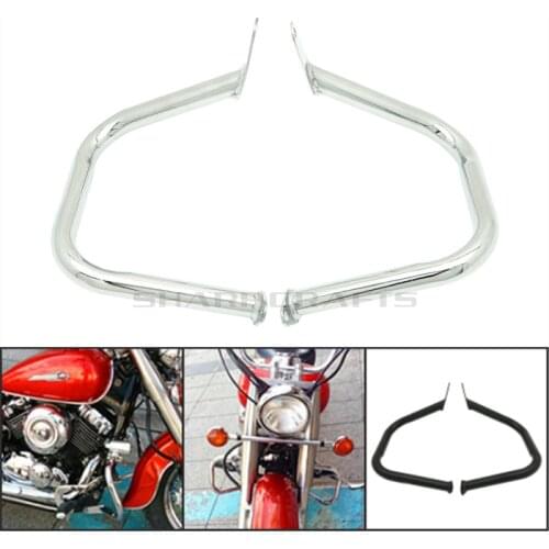 Motorcycle Engine Guard Crash Bar Protector Safety Bumper For Yamaha Dragstar DS400 650 V-star 400 650 Classic Custom 1996-2013