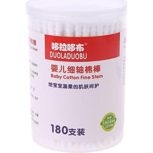 1Box Baby Multi-purpose Ear Spoon Children Kids Ears Cleaning Double-head Cotton Swab New