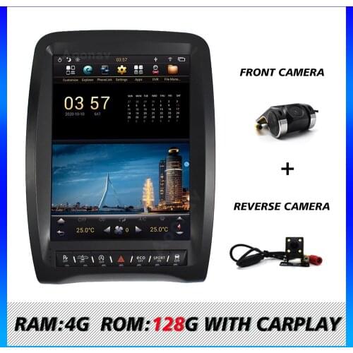 128G Car Radio For DODGE Durango 2011 2012 2013 2014 2015 2016 2017 2018 Tesla Style PX6 Multimedia Stereo Player 2Din Headunit