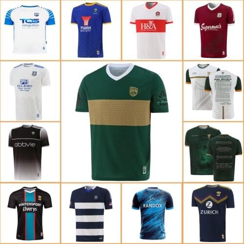 2021 Kerry GAA Commemoration Jersey Sligo Derry 2021/22 IRELAND LOUTH Wicklow Galway Monaghan Home RUGBY JERSEY size S--5XL