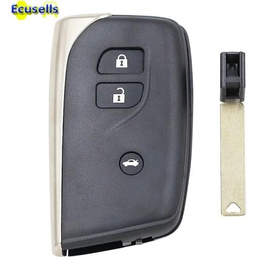 3 Buttons Remote Car Key Shell Case Housing fob for Lexus New Model 2016 2017 2018 2019 with insert key