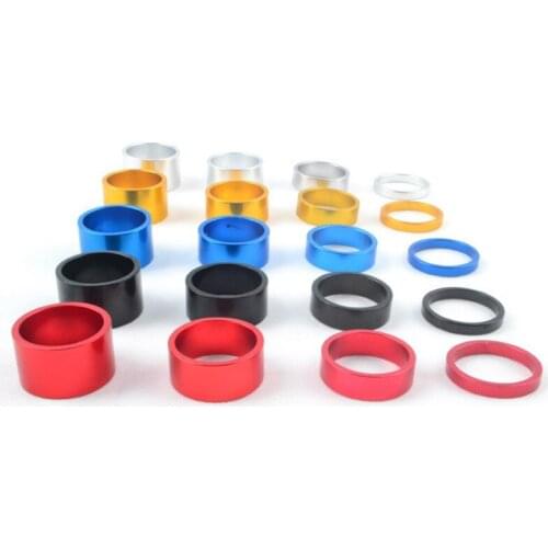 4Pcs/Set 5/10/15/20mm Aluminum Alloy Headset Stem Spacer MTB 28.6mm Fork Washer Cap for Road Bike Cycling