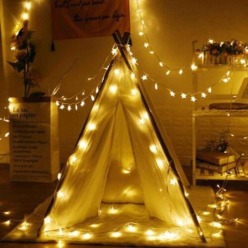6m 40 LEDs Star Fairy Strings Light Battery Operated Xmas Wedding Party Decor