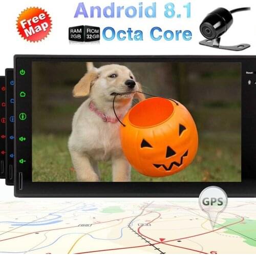 Double Din Vehicle Car Stereo Radio Headunit in Dash GPS Navigation 32GB ROM 2GB RAM Wifi RDS Mirror Link FM AM Bluetooth Audio