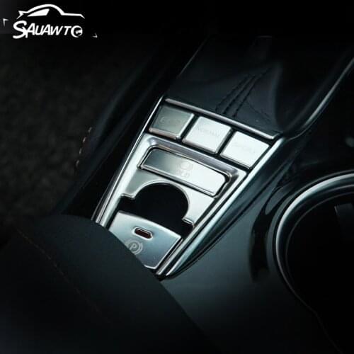 Car Stainless Steel Electronic Hand Brake Button Panel Trim Cover Sticker for Toyota Camry 70 XV70 2018 2019 2020 Accessories