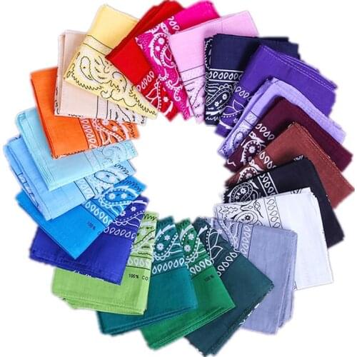 Fashion Hip Hop Paisley Bandana Printed Square Scarves Wristband Hair Band Neck Scarf Headwear Cycling Face Mask