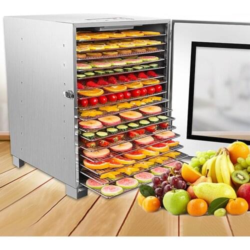 Household Dryer For Vegetable and Fruit Stainless Steel Fruit Dryer Drying Equipment Vegetable Dehydrator Food Dryer DH-616