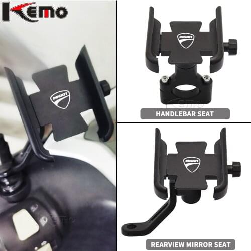 For Ducati Diavel HYPERMOTARD 796 821 939 STREETFIGHTER 848 Scrambler Motorcycle Handlebar Mobile Phone Holder GPS Stand Bracket