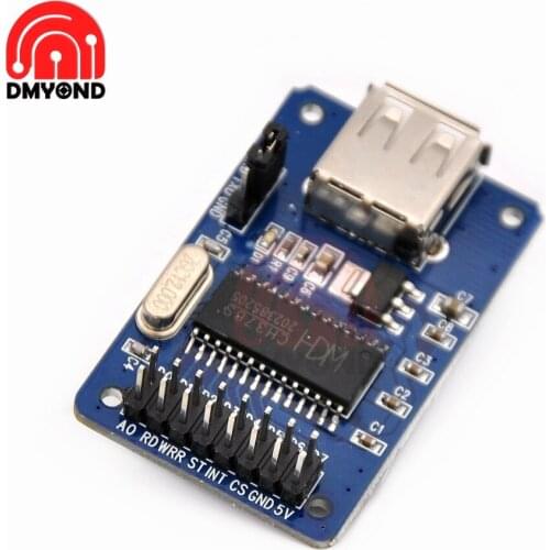 CH376 CH376S U CH376S-U Disk Read Write Module Supports USB Control Transfer 6MHz 50mm x 34mm Support SPI Interface