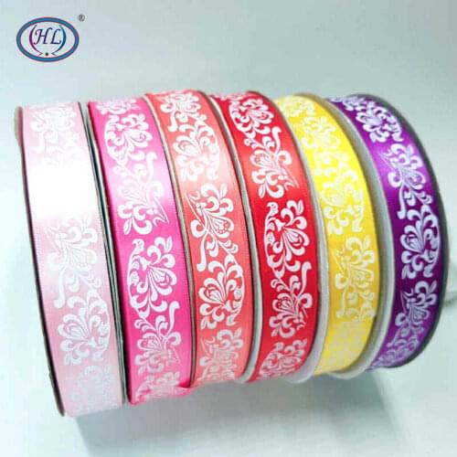 HL 5 Yards/6 Yards 25MM 100% Polyester Satin Ribbons DIY Gift Packing Making Hair Bows Wedding Party Christmas Decorative