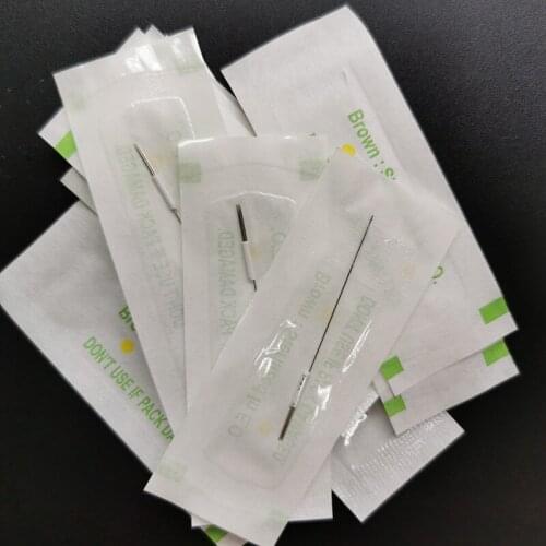 Wholesale 500Pcs/lot 0.35*50mm 5R Body Piercing Needles For Permanent Makeup Plastic Eyebrow/Lip Medical Tattoo Accessories Tool