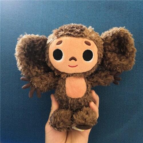 Kawaii plush cheburashka soft toy for girl birthday gift cute big eyed monkey stuffed animal japan cartoon novelty cuddly doll