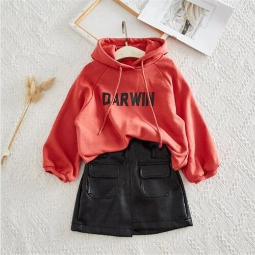 Designed 2Pcs Girls Classic Clothing Set Autumn Long Sleeves Kids Princess Top and Skirt Birthday School Uniform Clothes 1-7 Ys