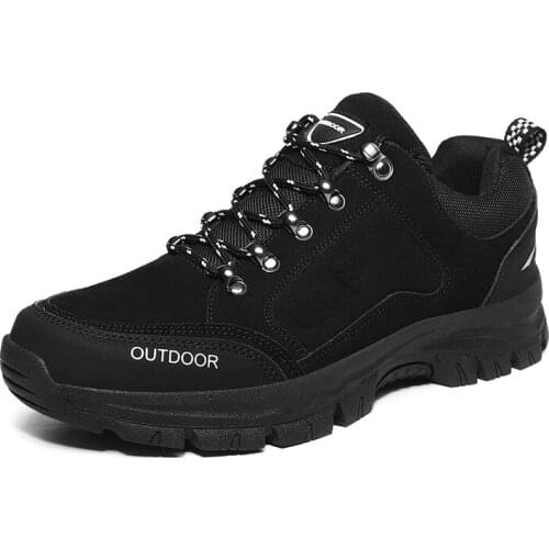 High Quality Mens Hiking Shoes Non-Slip Waterproof Leather Sneakers Outdoor Hunting Travel Camping Fashion Casual Running Shoes